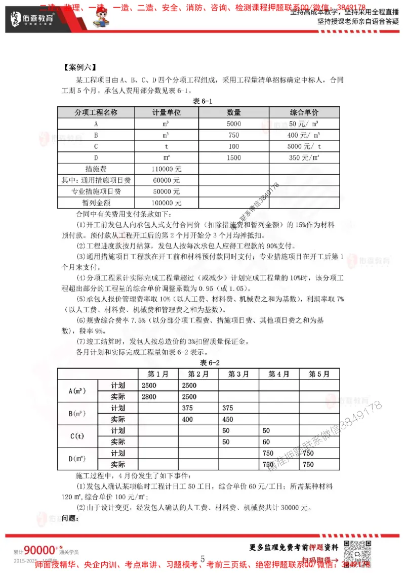 2025监理叶虎翼《案例分析》麒麟密押卷-题目_监理工程师_2025监理工程师_2025年监理工程师SVIP_2025年监理土建案例SVIP_05-考前密训✿央企特训✿机构普押