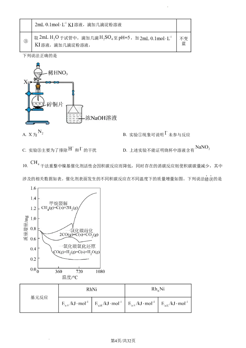化学-福建省厦门市2024届高三下学期第二次质量检测(1)_2024年3月_013月合集_2024届福建省厦门市高三下学期第二次质量检测