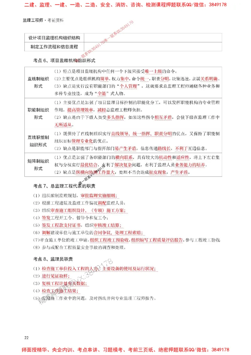 2025年监理工程师考试《理论与法规》考前30页纸_监理工程师_2025监理工程师_2025年监理工程师SVIP_2025年监理概论法规SVIP_05-考前密训✿央企特训✿机构普押