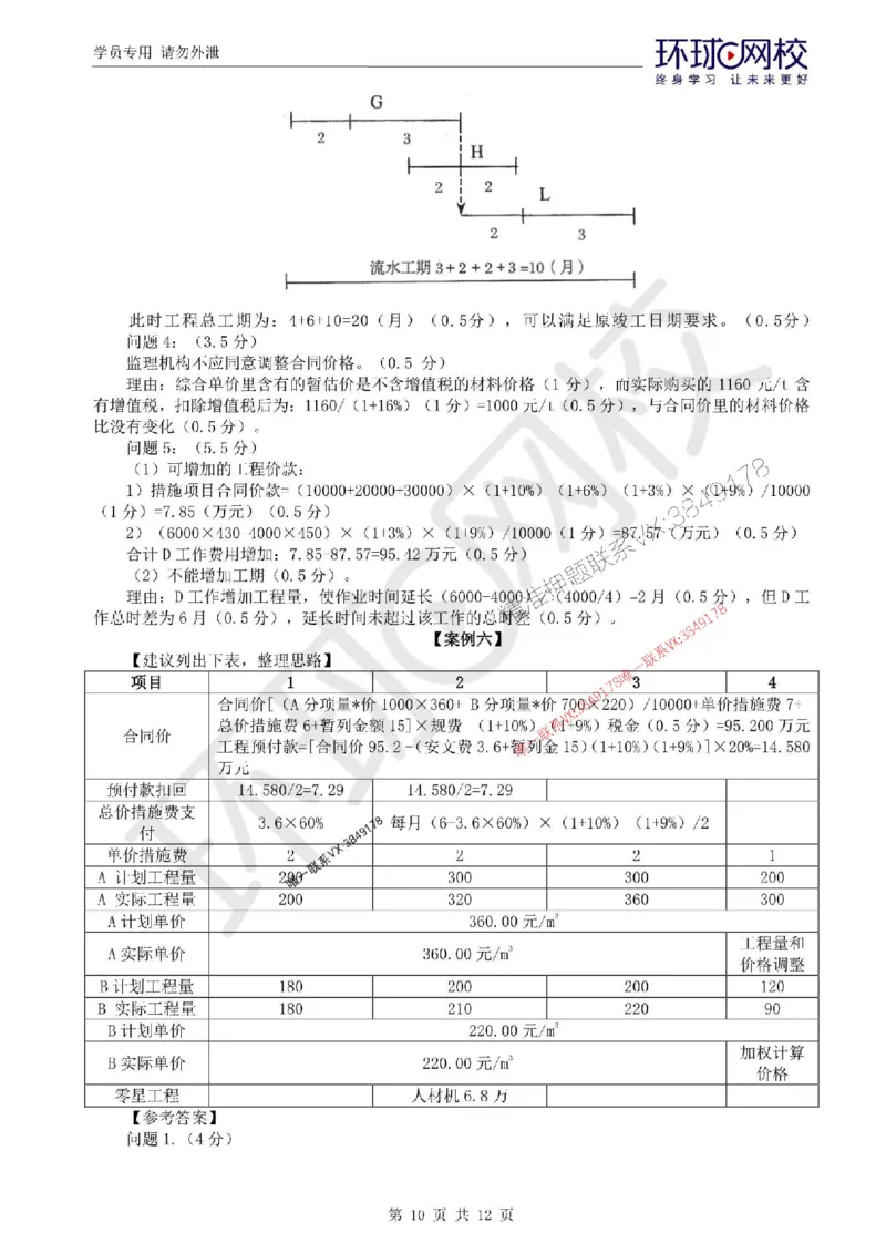 2025环球网校监理工程师《建设工程监理案例分析》（土建）临考点睛_监理工程师_2025监理工程师_2025年监理工程师SVIP_2025年监理土建案例SVIP