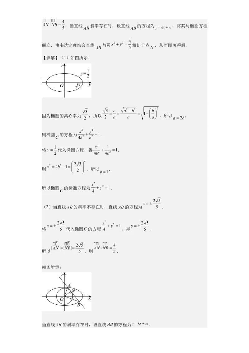 专题11圆锥曲线（4大易错点分析+解题模板+举一反三+易错题通关）-备战2024年高考数学考试易错题（新高考专用）（解析版）_2024年3月_02按日期_16号