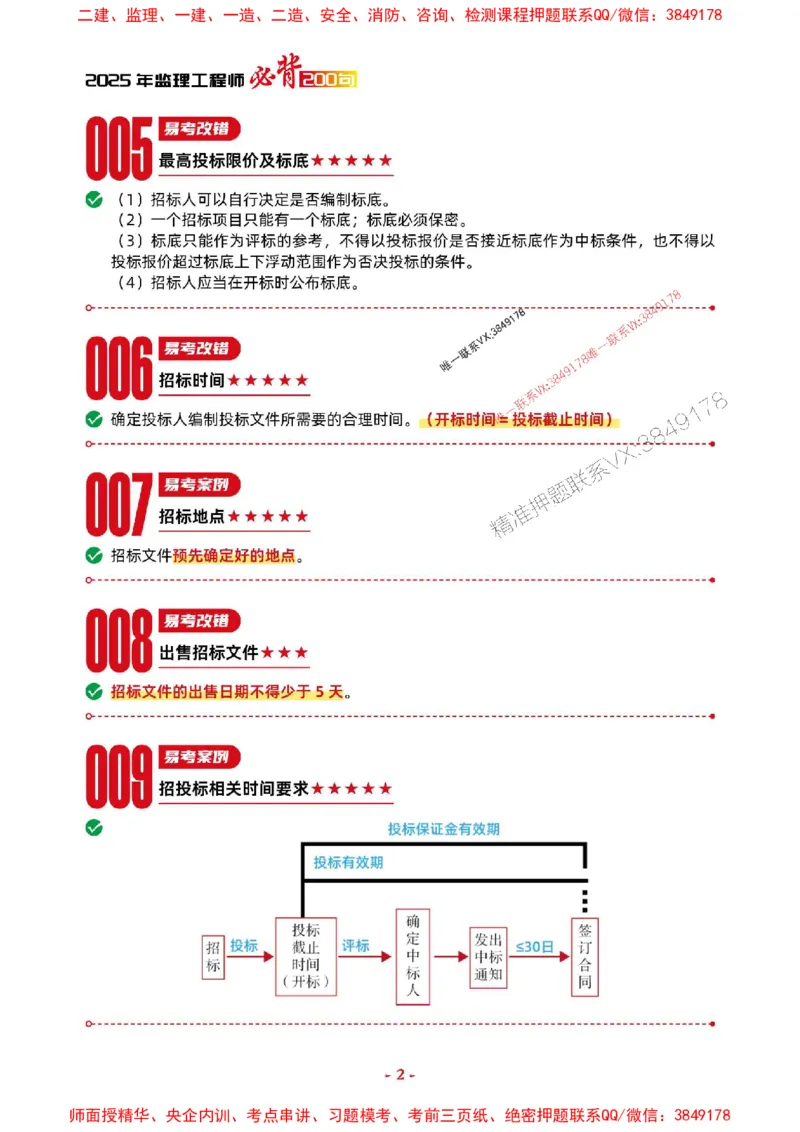 2025年监理水利案例-考前抢救1h（200句）_监理工程师_2025监理工程师_2025年监理工程师SVIP_2025年监理水利案例SVIP_05-考前密训✿央企特训✿机构普押