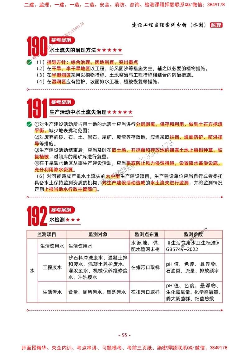2025年监理水利案例-考前抢救1h（200句）_监理工程师_2025监理工程师_2025年监理工程师SVIP_2025年监理水利案例SVIP_05-考前密训✿央企特训✿机构普押