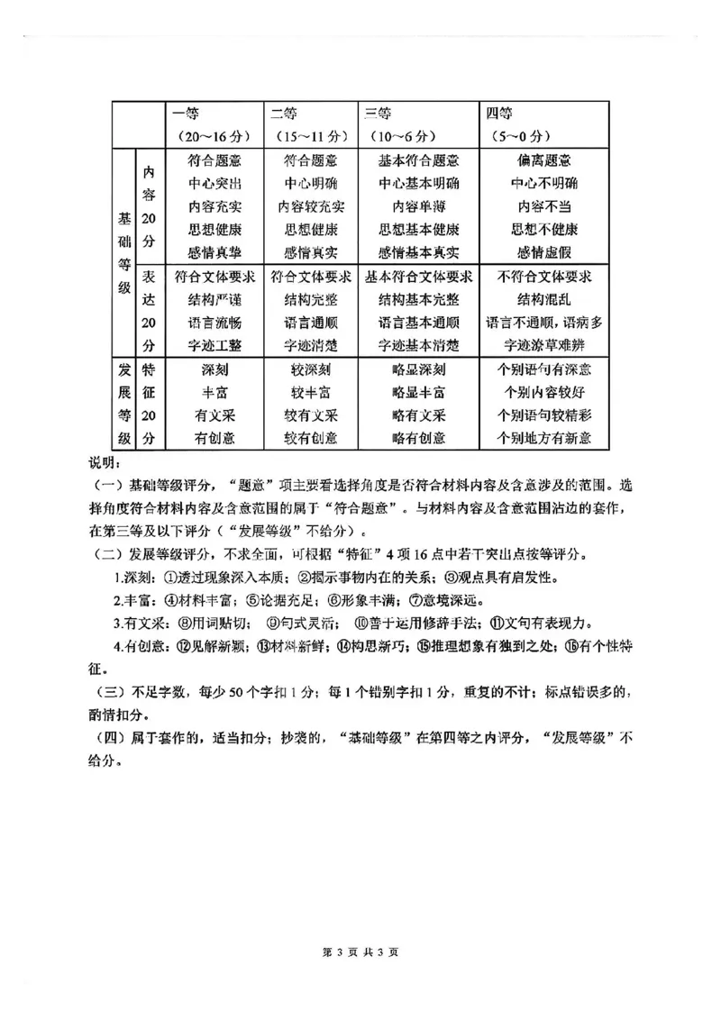 全国甲卷四川省大数据精准教学联盟2021级(2024届)高三年级第二次统一监测(大数据二统)(5.17-5.18)语文试题答案_2024年5月_01按日期_20号