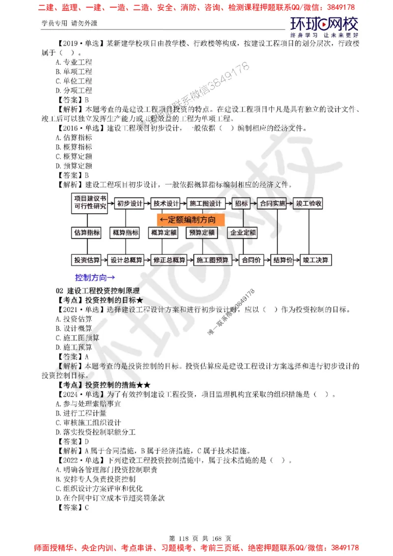 2025环球网校监理工程师《建设工程目标控制》（土建）精讲习题集_监理工程师_2025监理工程师_2025年监理工程师SVIP_2025年监理土建控制SVIP_01-精华文档✿电子教材✿历年真题