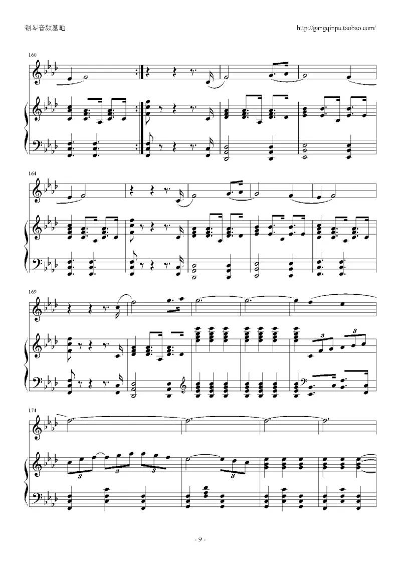 24、周华健（49页，共9首）_一万首著名钢琴曲谱哈农贝多芬合集视频教学电子版高清无水印可打印_3流行音乐谱_流行钢琴谱合集形式_高清PDF无水印