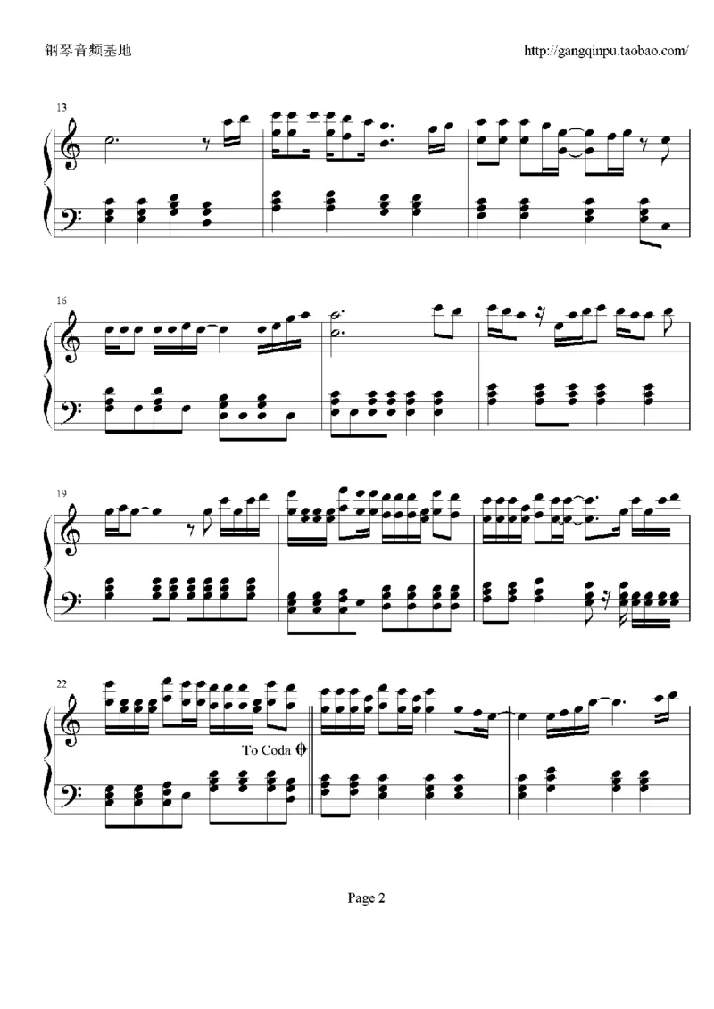 24、周华健（49页，共9首）_一万首著名钢琴曲谱哈农贝多芬合集视频教学电子版高清无水印可打印_3流行音乐谱_流行钢琴谱合集形式_高清PDF无水印