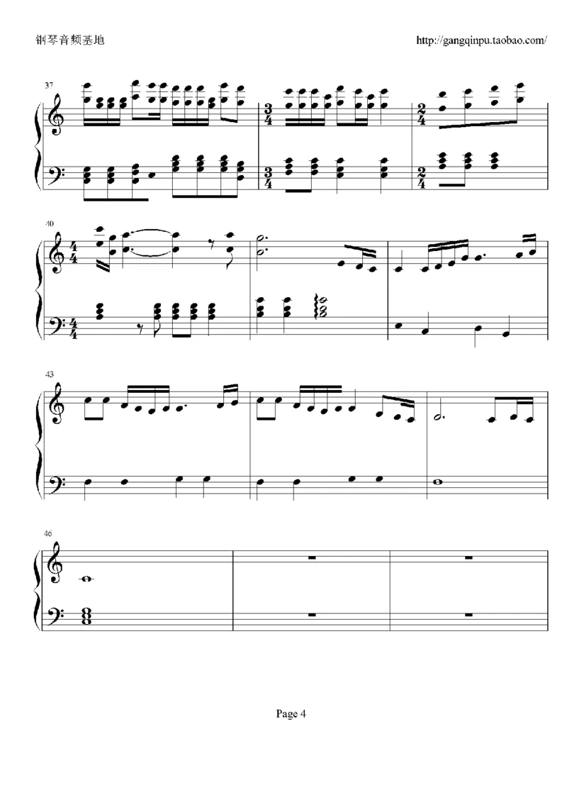 24、周华健（49页，共9首）_一万首著名钢琴曲谱哈农贝多芬合集视频教学电子版高清无水印可打印_3流行音乐谱_流行钢琴谱合集形式_高清PDF无水印