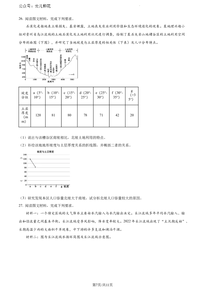 山东省德州市2023-2024学年高一下学期期末地理试题_2024-2025高一（7-7月题库）_2024年8月试卷_0806山东省德州市2023-2024学年高一下学期期末考试