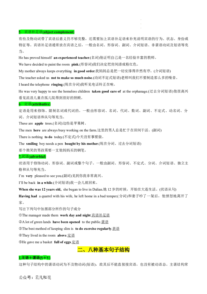 专题12WELCOMEUNIT（语法&ldquo;句子成分与基本句型&rdquo;、个人简介写作）（原卷版）_2024-2025高一（7-7月题库）_2024年7月试卷