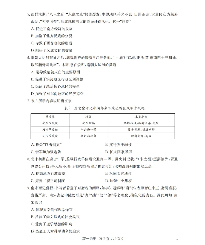 内蒙古赤峰市全市优质高中联盟2025-2026学年高一上学期12月月考（26-184A）历史_2024-2025高一（7-7月题库）_2026年1月高一