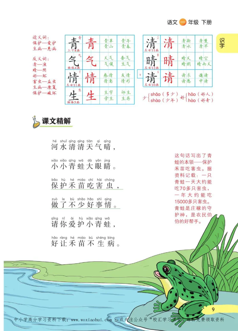 23年新版一年级下册语文小学生创新学习课堂笔记_小学1-6年级全部试卷_语文_一年级_3-6-2、小学一年级语文下册_3-6-2-1、复习、知识点、归纳汇总_通用