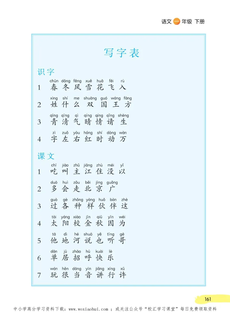 23年新版一年级下册语文小学生创新学习课堂笔记_小学1-6年级全部试卷_语文_一年级_3-6-2、小学一年级语文下册_3-6-2-1、复习、知识点、归纳汇总_通用