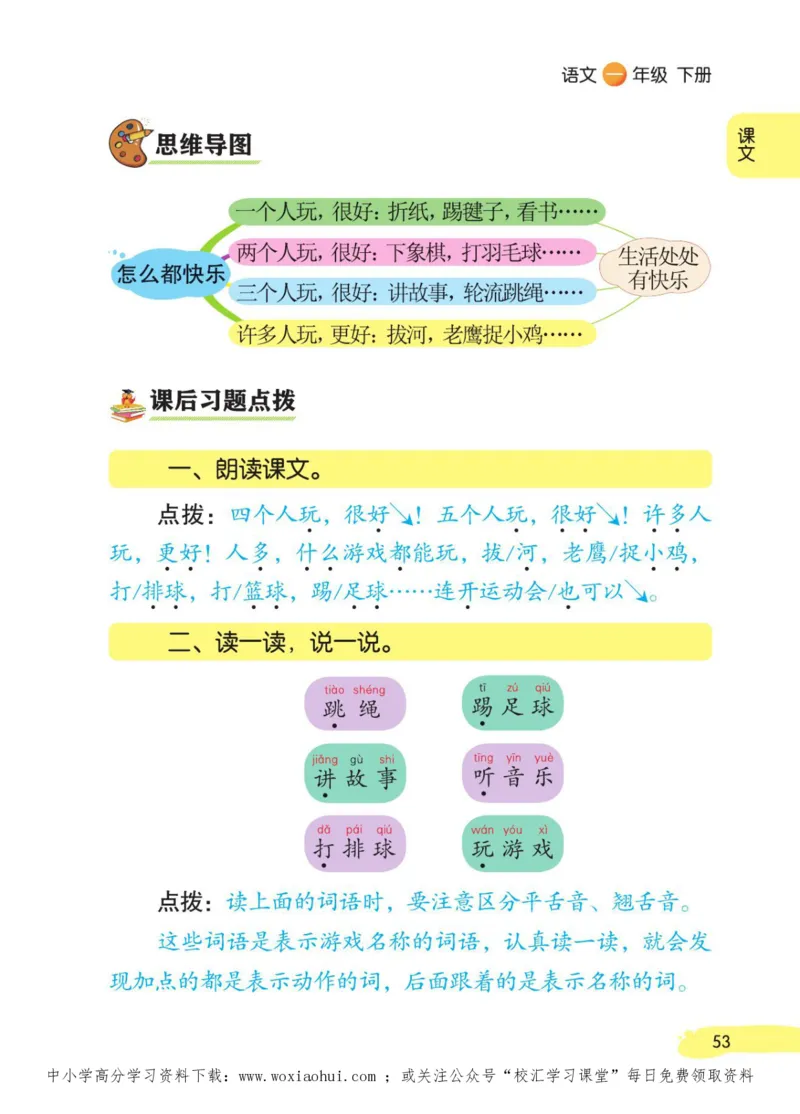 23年新版一年级下册语文小学生创新学习课堂笔记_小学1-6年级全部试卷_语文_一年级_3-6-2、小学一年级语文下册_3-6-2-1、复习、知识点、归纳汇总_通用