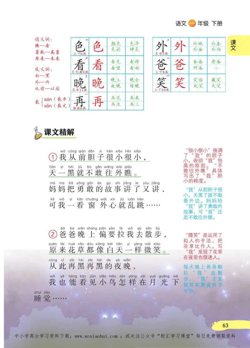 23年新版一年级下册语文小学生创新学习课堂笔记_小学1-6年级全部试卷_语文_一年级_3-6-2、小学一年级语文下册_3-6-2-1、复习、知识点、归纳汇总_通用