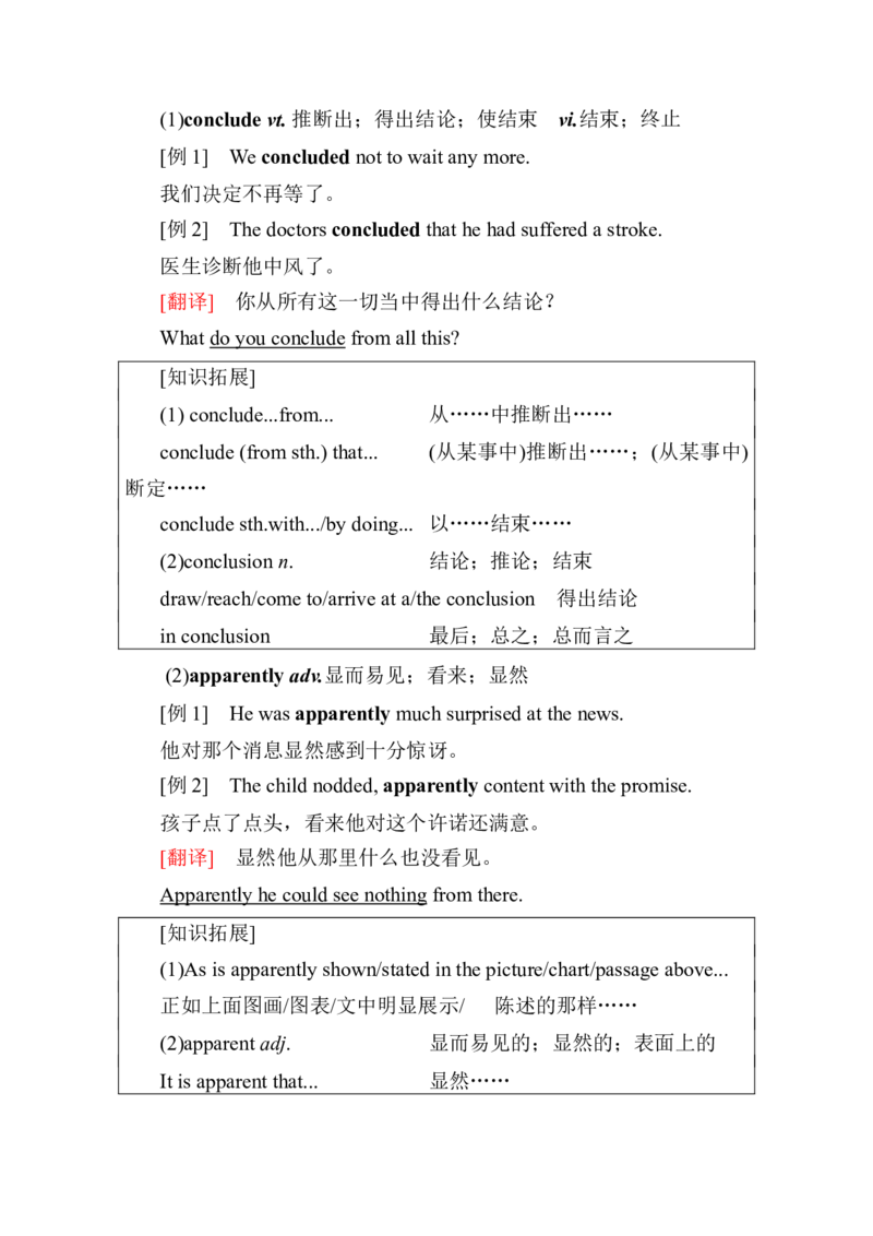 新教材人教版高中英语选择性必修第一册全册重点单词短语句型汇总（56页）_E015高中全科试卷_英语试题_选修1_4.新版高中英语选择性必修1_6.知识汇总