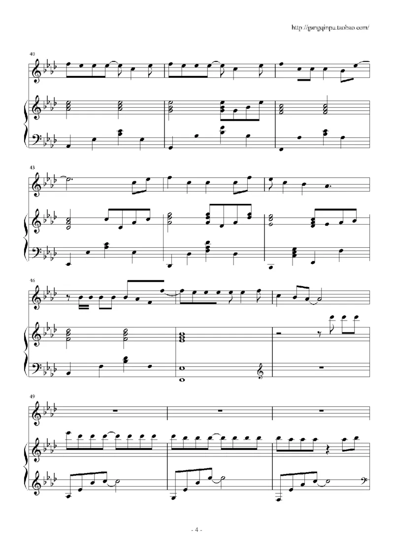 20、刘德华（43页，共10首）_一万首著名钢琴曲谱哈农贝多芬合集视频教学电子版高清无水印可打印_3流行音乐谱_流行钢琴谱合集形式_高清PDF无水印