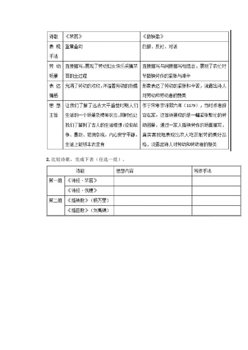 6.芣苢，插秧歌（导学案）-三新课堂2022-2023学年高一语文同步导学练（必修上册）（解析版）_new_new_E015高中全科试卷_语文试题_必修上_1.新版高中语文试卷必修上册