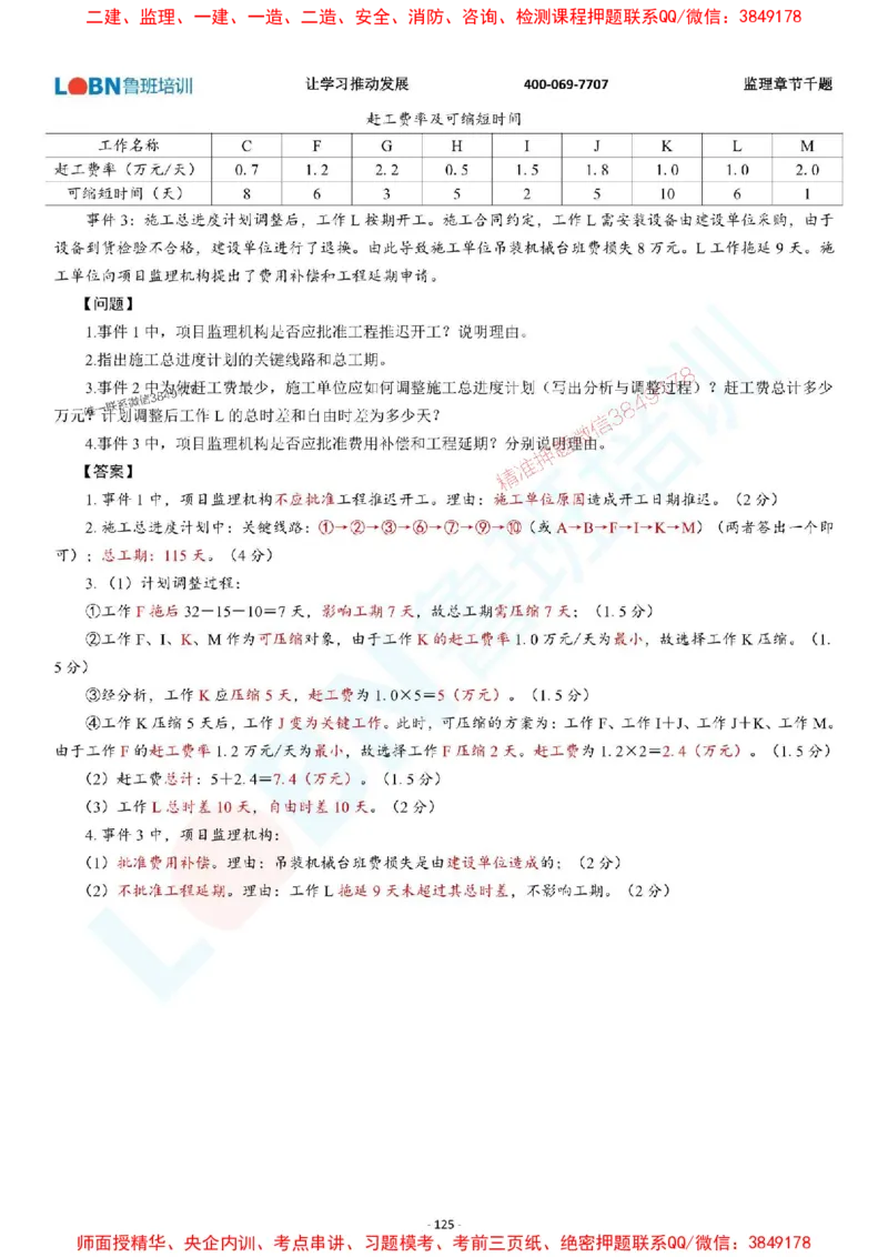 2025年监理《案例分析（土木建筑工程）》章节千题-答案版_监理工程师_2025监理工程师_2025年监理工程师SVIP_2025年监理土建案例SVIP_01-精华文档✿电子教材✿历年真题