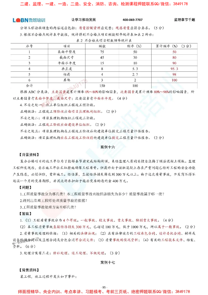 2025年监理《案例分析（土木建筑工程）》章节千题-答案版_监理工程师_2025监理工程师_2025年监理工程师SVIP_2025年监理土建案例SVIP_01-精华文档✿电子教材✿历年真题