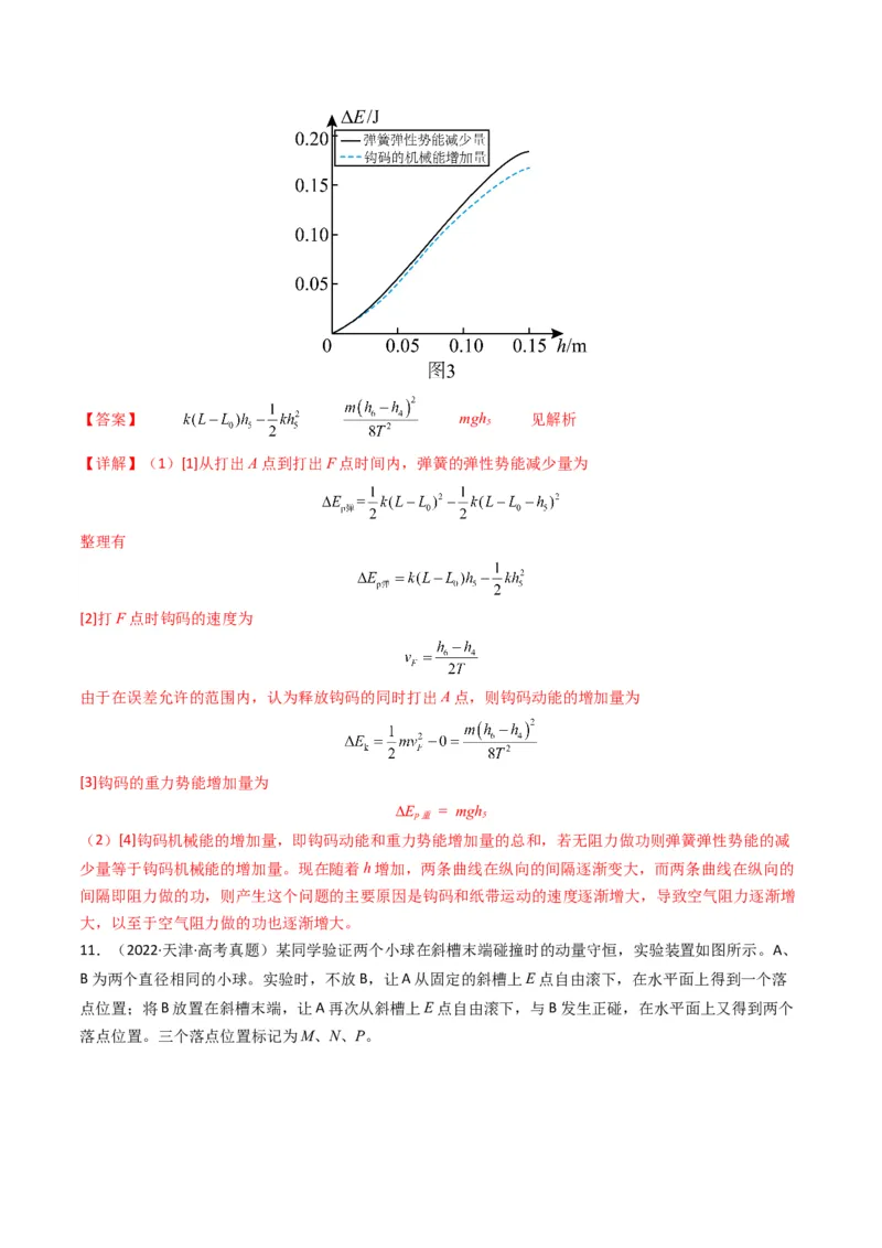 专题19力学实验学易金卷：三年（2021-2023）高考物理真题分项汇编（全国通用）（解析版）_2024年4月_其他_240413学易金卷：三年（2021-2023）高考物理真题分项汇编（全国通用）