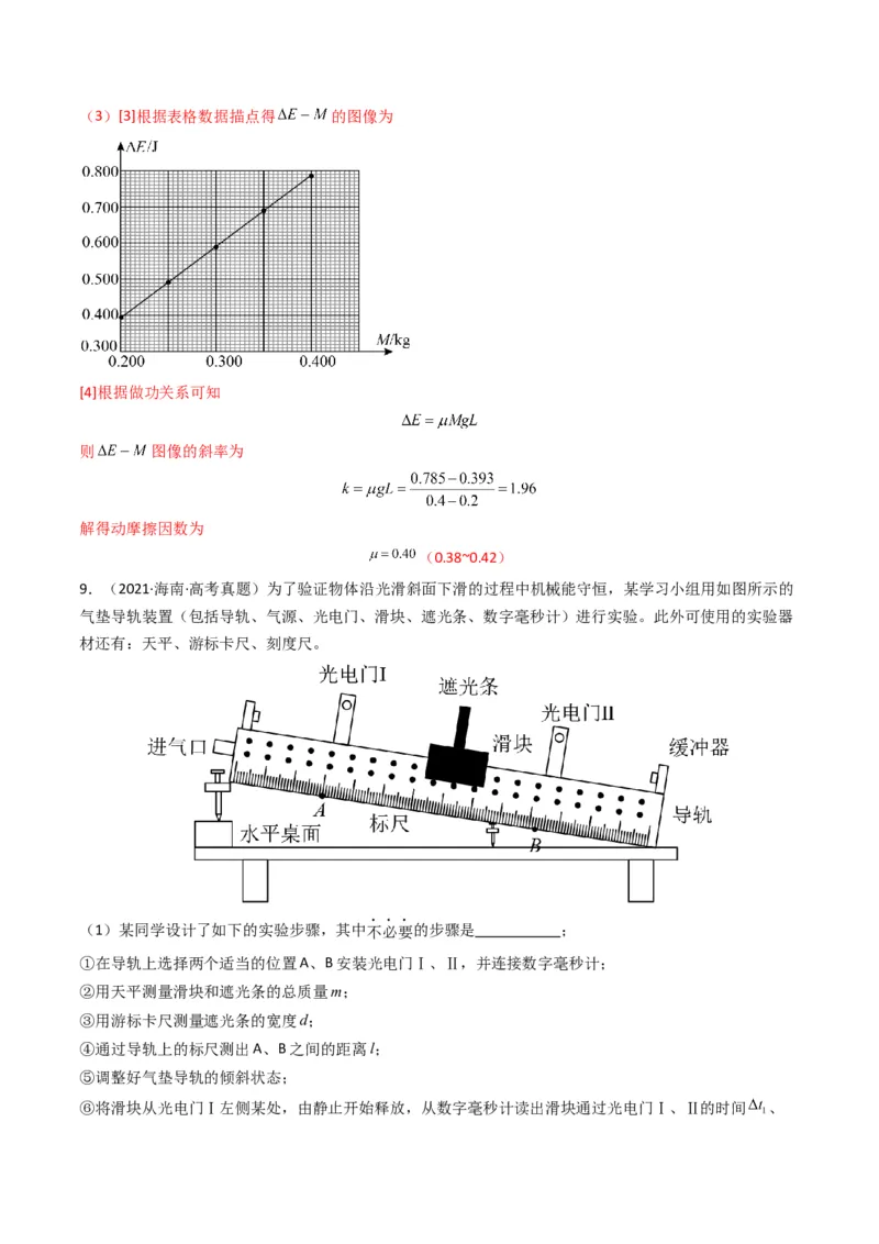 专题19力学实验学易金卷：三年（2021-2023）高考物理真题分项汇编（全国通用）（解析版）_2024年4月_其他_240413学易金卷：三年（2021-2023）高考物理真题分项汇编（全国通用）
