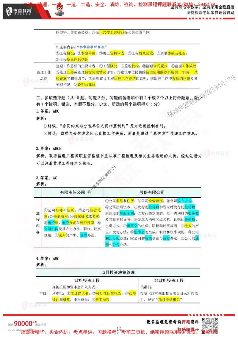2025监理闫力齐《监理概论》麒麟密押卷-答案_监理工程师_2025监理工程师_2025年监理工程师SVIP_2025年监理概论法规SVIP_05-考前密训✿央企特训✿机构普押