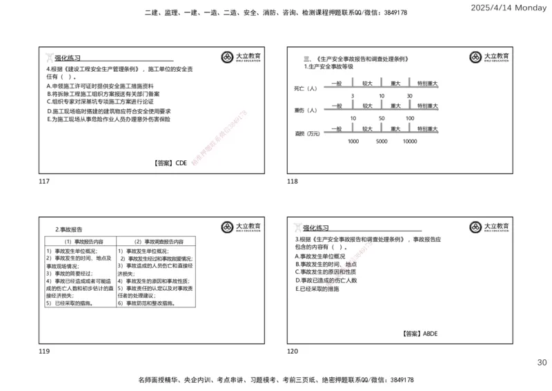 2025年监理《监理概论》冲刺（一页四个）_监理工程师_2025监理工程师_2025年监理工程师SVIP_2025年监理概论法规SVIP_04-冲刺串讲✿考点强化✿小灶集训