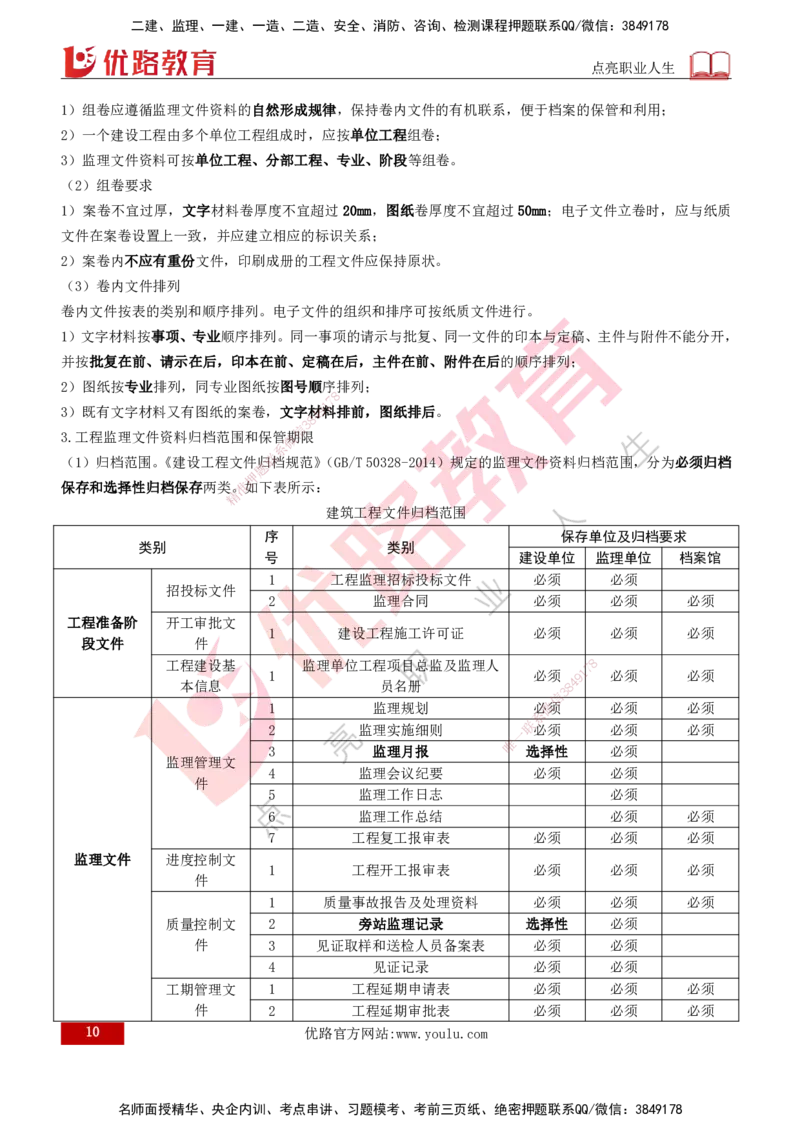 2026年监理《监理概论》精讲第9章打印版_监理工程师_2026年监理工程师SVIP_2026年监理概论法规SVIP_02-基础精讲✿高端面授✿深度强化_09.第九章工程监理文件资料管理
