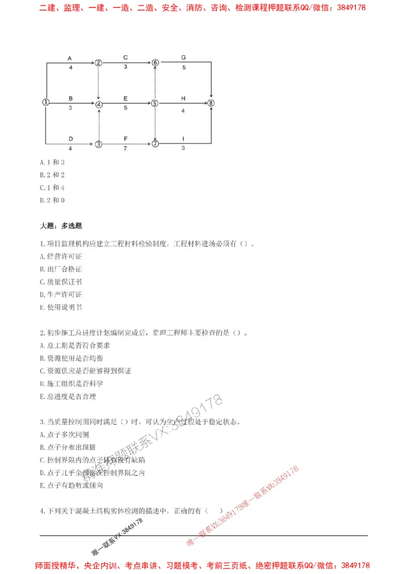 2025监理目标控制(土建)高频易得分200题_监理工程师_2025监理工程师_2025年监理工程师SVIP_2025年监理土建控制SVIP_01-精华文档✿电子教材✿历年真题