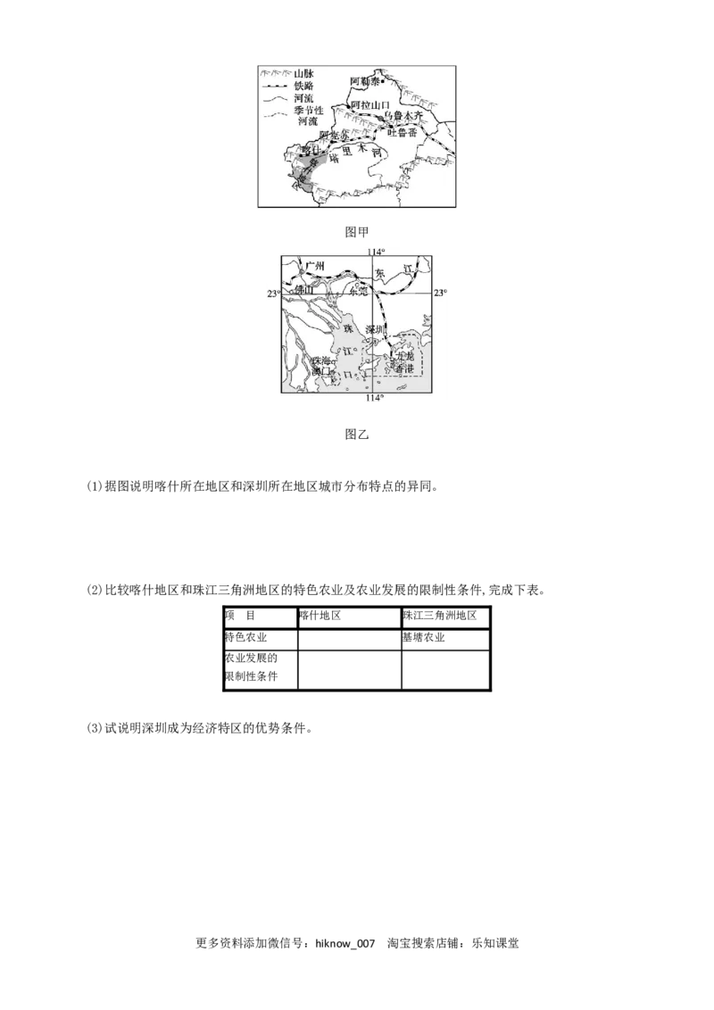 新教材精创1.1多种多样的区域同步训练原卷版_E015高中全科试卷_地理试题_选修2_2.同步练习_同步练习（第三套）