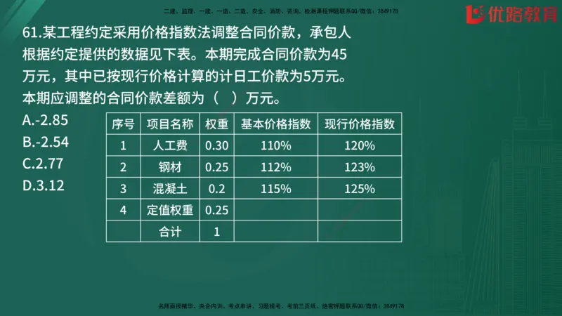 2025监理《目标控制-土建》精题必刷（完整版）在线观看_监理工程师_2025监理工程师_2025年监理工程师SVIP_2025年监理土建控制SVIP_03-习题精析✿实战特训✿模考通关