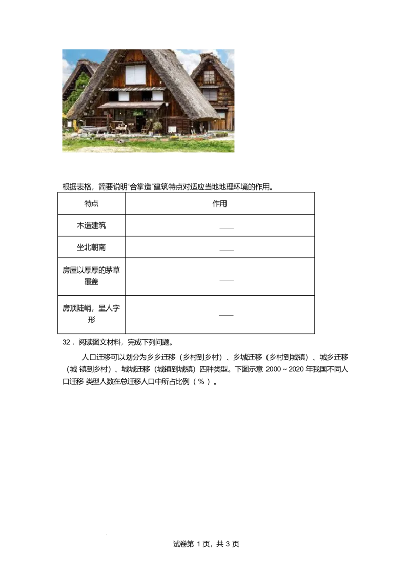 吉林省长春市第八中学2024-2025学年高一下学期4月月考地理试卷（含答案）_2024-2025高一（7-7月题库）_2025年04月试卷_0428吉林省长春市第八中学2024-2025学年高一下学期4月月考