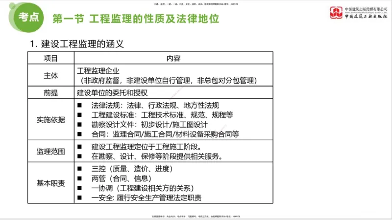 2025年监理工程师《法规》考前小灶（一）上（4.23）_监理工程师_2025监理工程师_2025年监理工程师SVIP_2025年监理概论法规SVIP_04-冲刺串讲✿考点强化✿小灶集训_讲义