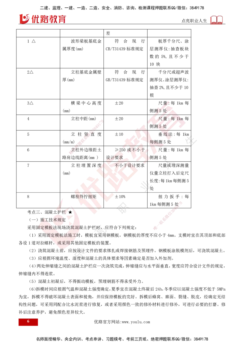 2025年监理《控制（交通）》第6章（打印版）_监理工程师_2025监理工程师_2025年监理工程师SVIP_2025年监理交通控制SVIP_02-基础精讲✿高端面授✿深度强化