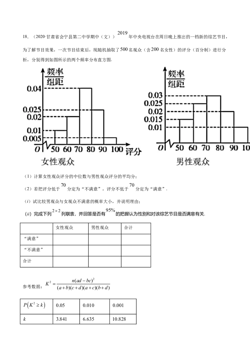 专题38成对数据的统计分析（单元测试卷）解析版_E015高中全科试卷_数学试题_选修3_05.专项训练_专题38成对数据的统计分析（单元测试卷）