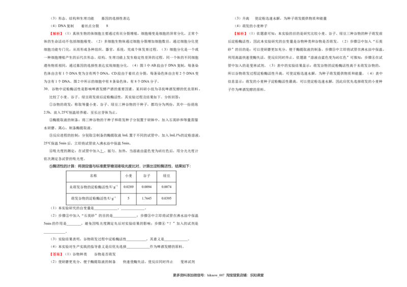 上学期高一期末备考金卷生物（A卷）教师版_E015高中全科试卷_生物试题_必修1_4.期末试卷_1.模拟题_上学期高一期末备考金卷生物（A卷）