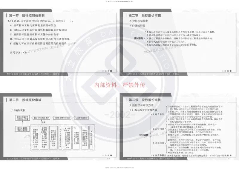 2025年监理《投资控制》精讲讲义（一页四个打印版）_监理工程师_2025监理工程师_2025年监理工程师SVIP_2025年监理土建控制SVIP_02-基础精讲✿高端面授✿深度强化_讲义