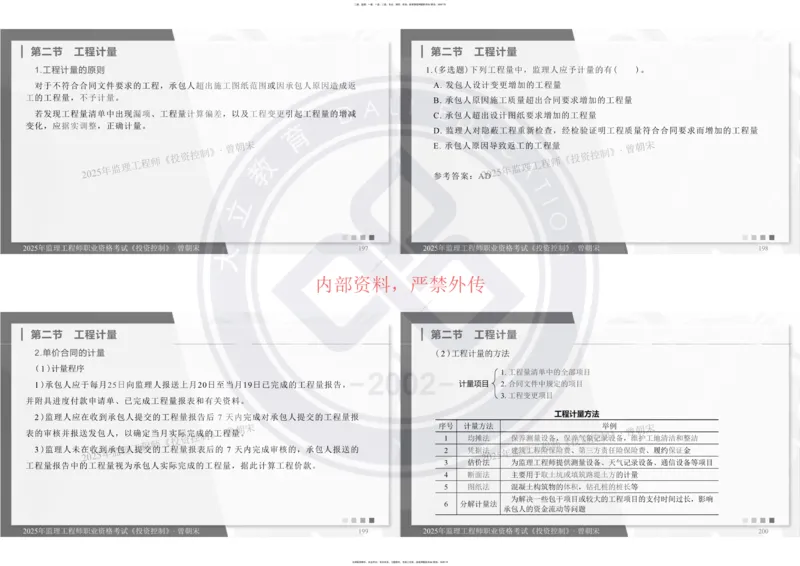 2025年监理《投资控制》精讲讲义（一页四个打印版）_监理工程师_2025监理工程师_2025年监理工程师SVIP_2025年监理土建控制SVIP_02-基础精讲✿高端面授✿深度强化_讲义
