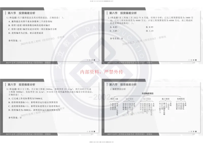 2025年监理《投资控制》精讲讲义（一页四个打印版）_监理工程师_2025监理工程师_2025年监理工程师SVIP_2025年监理土建控制SVIP_02-基础精讲✿高端面授✿深度强化_讲义