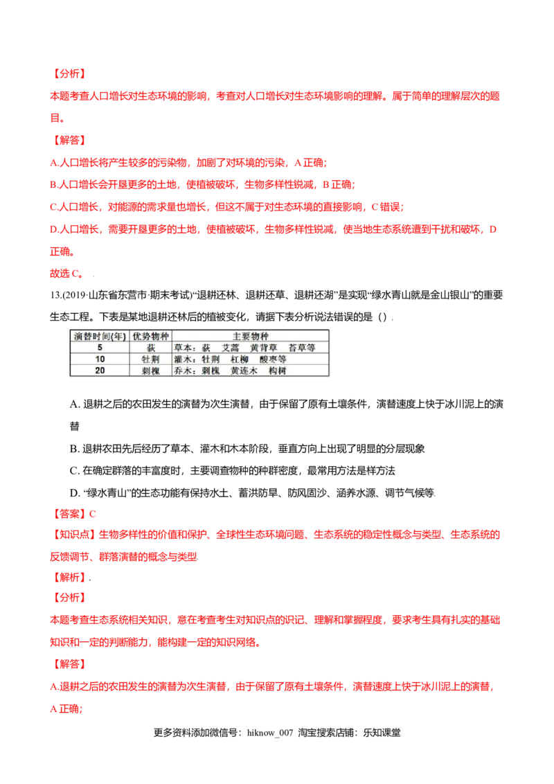 第04章人与环境（B卷&middot;提升能力）高二生物同步单元AB卷（人教版2019选择性必修2）（解析版）_E015高中全科试卷_生物试题_选修2_1.单元测试_1、单元测试