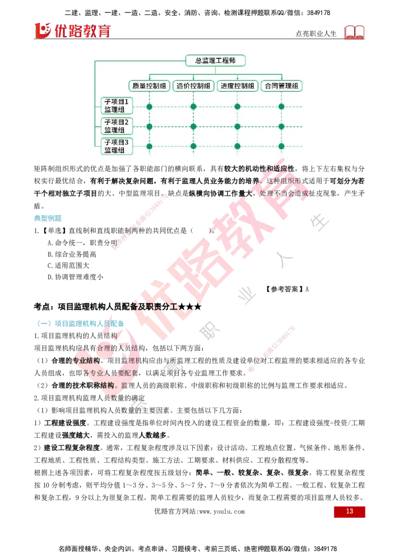 2026年监理《监理概论》精讲第6章打印版_监理工程师_2026年监理工程师SVIP_2026年监理概论法规SVIP_02-基础精讲✿高端面授✿深度强化_06.第六章工程监理组织