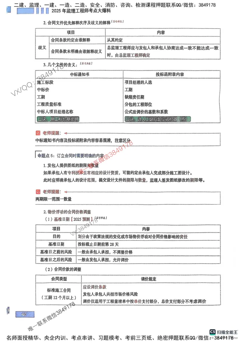 2025监理合同-考前大爆料_监理工程师_2025监理工程师_2025年监理工程师SVIP_2025年监理合同管理SVIP_05-考前密训✿央企特训✿机构普押_21-合同《考前大爆料+圈题AB卷》SMR