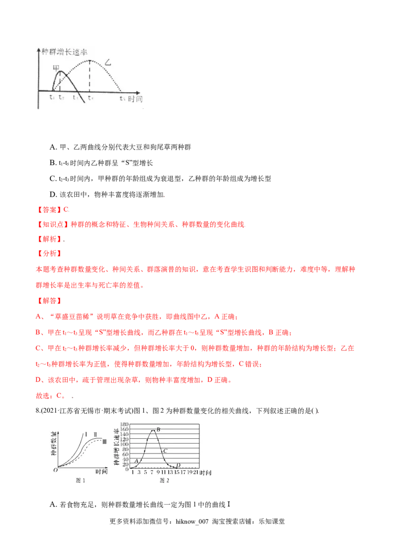 第01章种群及其动态（B卷&middot;提升能力）高二生物同步单元AB卷（人教版2019选择性必修2）（解析版）_E015高中全科试卷_生物试题_选修2_1.单元测试_1、单元测试