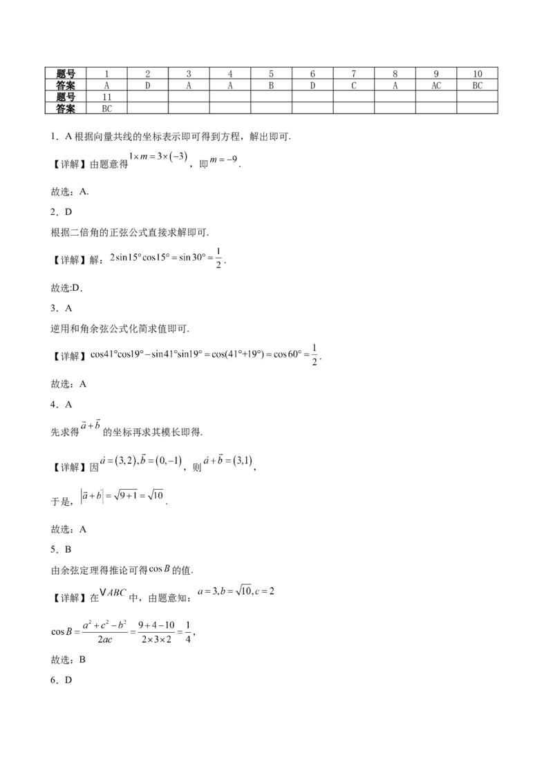 广东省茂名市电白区2024-2025学年高一下学期期中考试数学Word版含解析_2024-2025高一（7-7月题库）_2025年05月试卷_0519广东省茂名市电白区2024-2025学年高一下学期期中考试