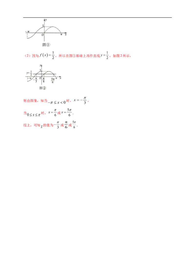5.4.1正弦函数、余弦函数的图像练习（1）（解析版）_E015高中全科试卷_数学试题_必修1_02.同步练习_2.同步练习（第二套）_同步练习配套人教A版数学_第5章三角函数