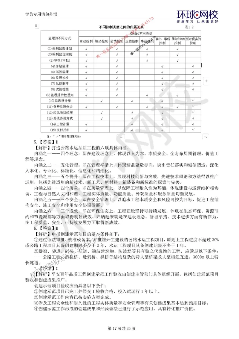 2025环球网校监理工程师《交通运输工程目标控制》临考点睛卷_监理工程师_2025监理工程师_2025年监理工程师SVIP_2025年监理交通控制SVIP_05-考前密训✿央企特训✿机构普押