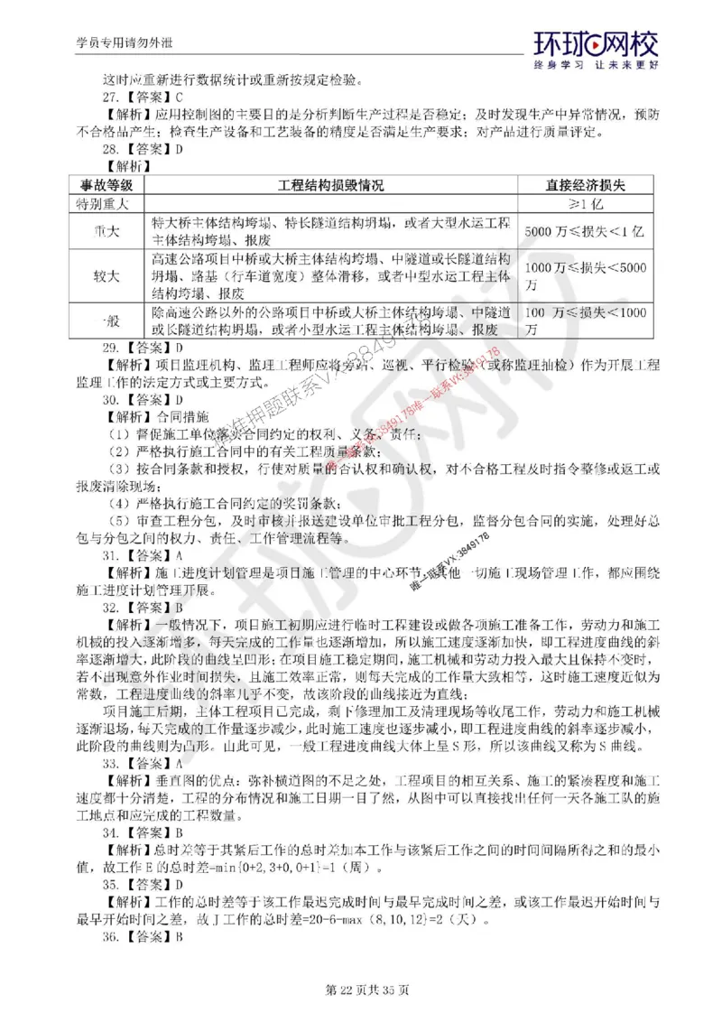 2025环球网校监理工程师《交通运输工程目标控制》临考点睛卷_监理工程师_2025监理工程师_2025年监理工程师SVIP_2025年监理交通控制SVIP_05-考前密训✿央企特训✿机构普押
