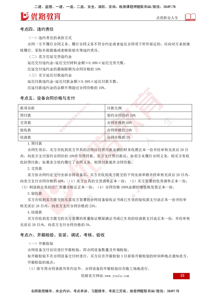 2025年监理《合同管理（总）》冲刺（打印版）_监理工程师_2025监理工程师_2025年监理工程师SVIP_2025年监理合同管理SVIP_04-冲刺串讲✿考点强化✿小灶集训_讲义