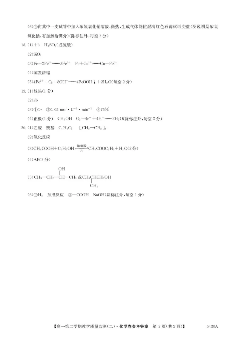 广东省八校联盟2024-2025学年高一下学期教学质量监测（二）化学PDF版含解析_2024-2025高一（7-7月题库）_2025年6月7.10新增_0606广东省八校联盟2024-2025学年高一下学期教学质量监测（二）